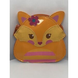 Penny Pals Girl Fox Coin Purse, by Stephen Joseph Yellow Pink Fox Lover Wallet